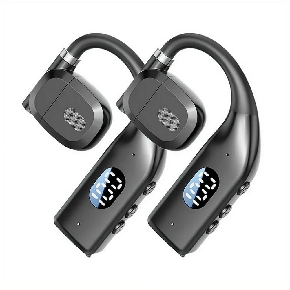 Wireless Bluetooth Headphones With Led Display And Mic_voghion.com