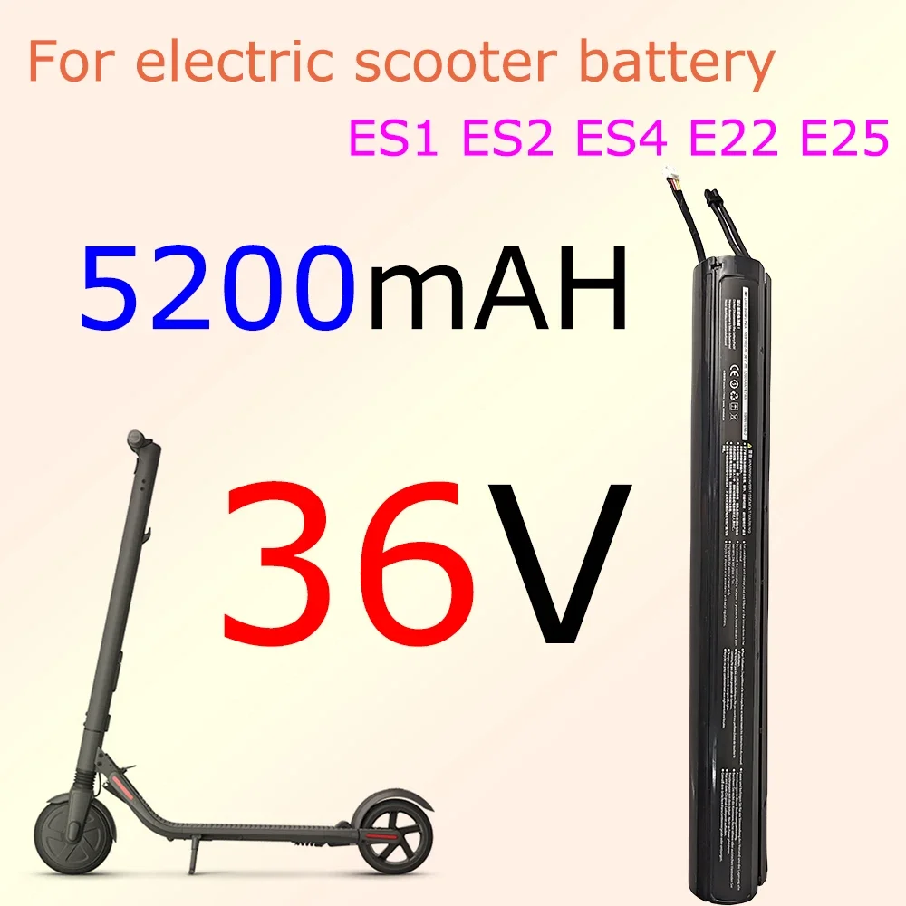 

36V 5200MAH battery pack, suitable for Ninebot Segway ES1/ES2/ES3/ES4 scooters