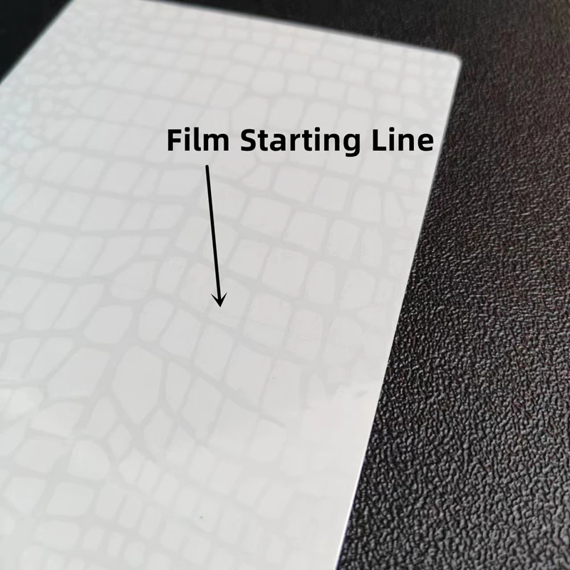 20-50pcs Alligator Back Film Sticker For Cutting Machine Crocodile Transparent Screen Protector For iPhone Decorative Back Cover