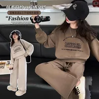 55647-a53395.jpg Girls Clothing Letter Sweatshirt Tracksuit Set Oversized Top And Wide Leg Pants