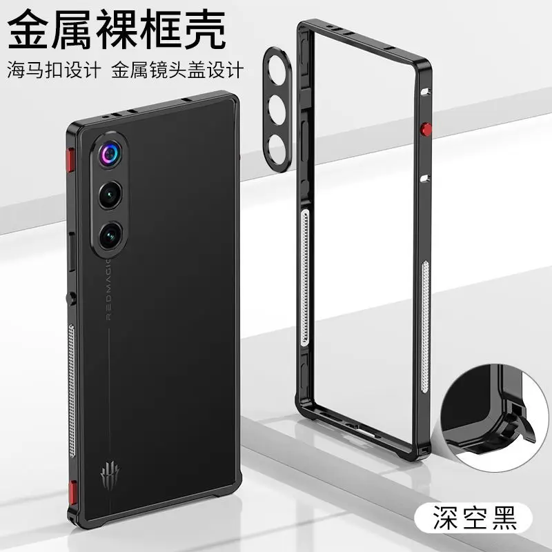 Sleek Aluminium Alloy Metal Frame Bumper with Lens Protection Case