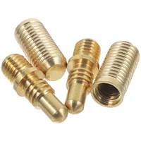 2 Sets Billiard Cue Screws Pool Extension Joint Accessories Washer Heavy Duty Copper Repairing Tip 1
