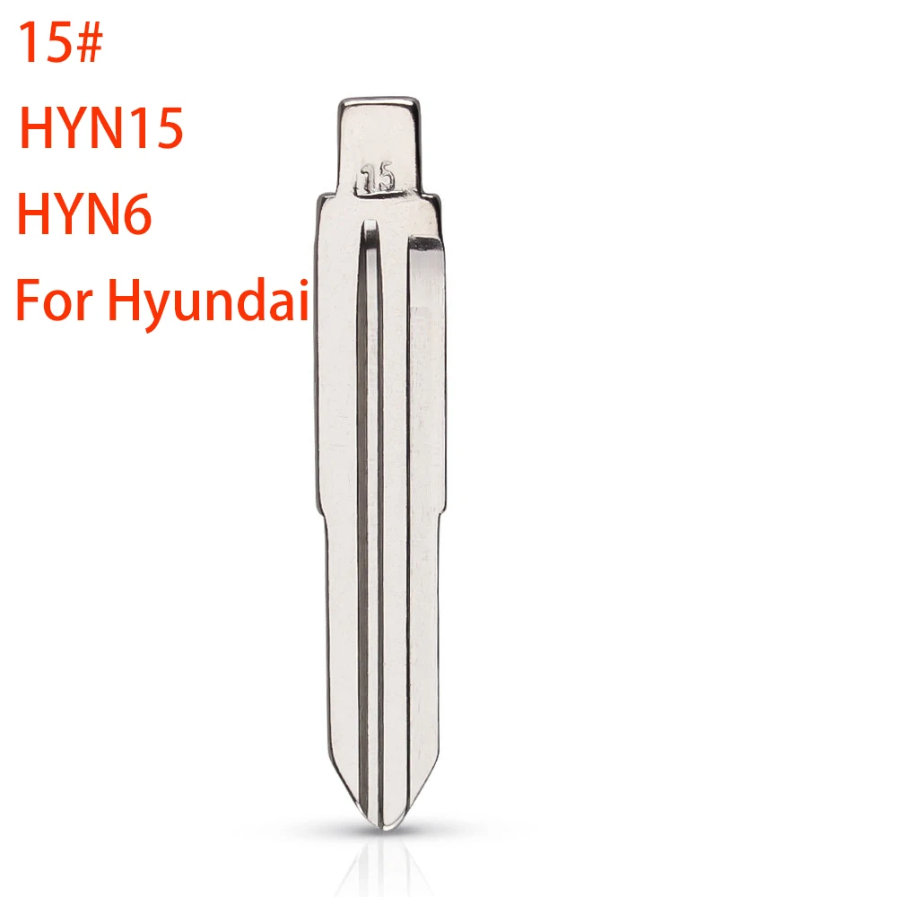 

10pcs 15# HYN15 HYN6 Flip Blank Key Blade HYN6FH for Hyundai Elantra Tucson for Kia Cerato for KD Keydiy Xhorse VVDI Remotes