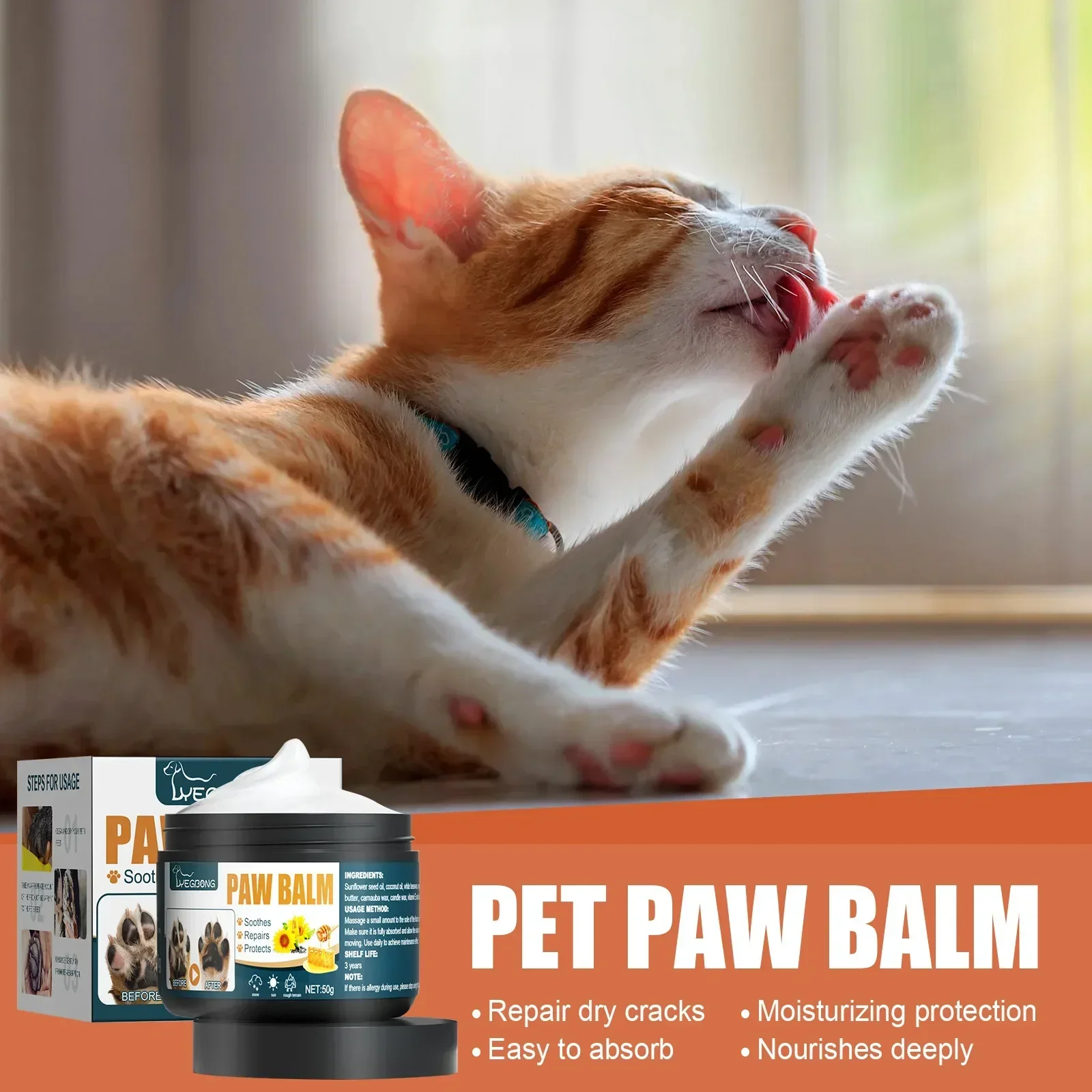 Cats Dogs Claw Protection Cream Pet Paw Balm Pet Paws Special Foot Care Foot Pad Protection Claw Cream Supplies