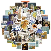 

10/30/50Pcs Painting Cartoon Art Retro Style Graffiti Stickers For Phone Luggage Laptop Guitar DIY Comics PVC Sticker Party Gift