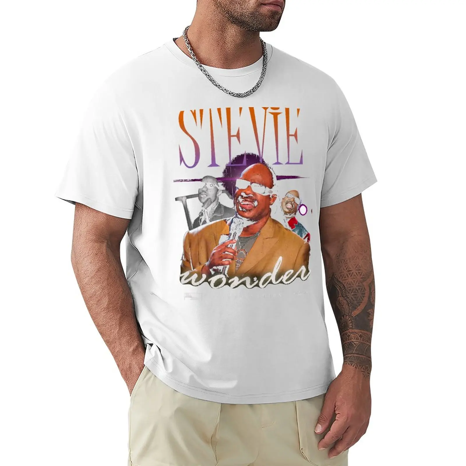 

stevie wonder T-Shirt shirts graphic tees Blouse black t-shirts for men