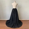 Chic Tulle Overskirts For Prom Party Bridal Detachable Skirts   For Wedding Multi Layered Sweep Train Maxi Reception Overlay 4