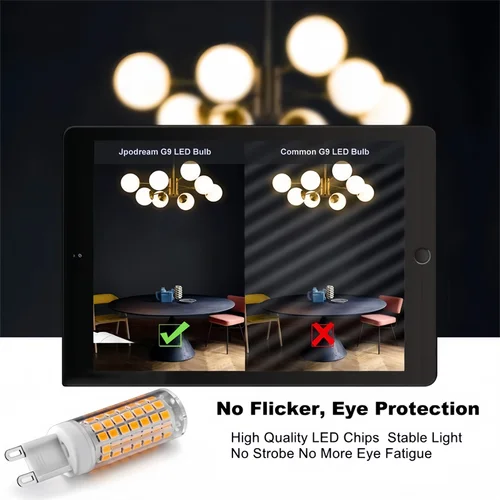 가장 밝은 G9 LED 램프, 세라믹 SMD2835 LED 전구, 따뜻하고 차가운 흰색 스포트라이트, 할로겐 조명 교체, AC220V 5W 7W 9W 12W 2