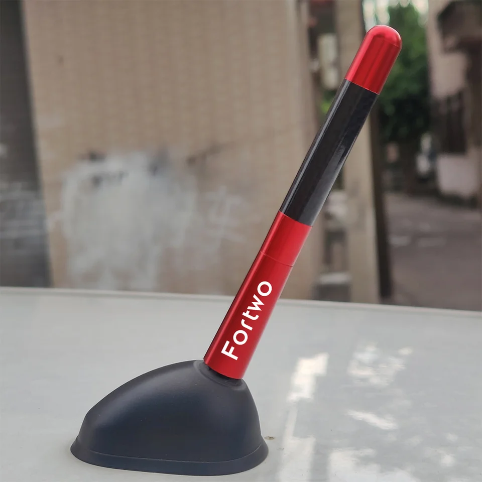 Antenna Auto Per Smart Fortwo/Forfour 451/453 - Copertura Fibra Di Carbonio 12cm, Facile Installazione