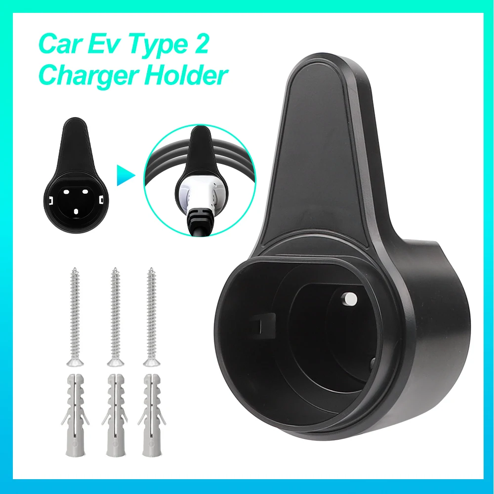 Ev Charger Holder Holster Electric Car Type 2/1 J1772 Cable Organizer Evse Ugello Di Ricarica Dock Protezione Extra Leading Wallbox