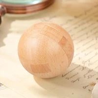 Wooden Ball Puzzle Sphere Unlock Interlock Luban Lock IQ Test Logic Games Brain Teasers For Adults And Kids Educational Toys 1