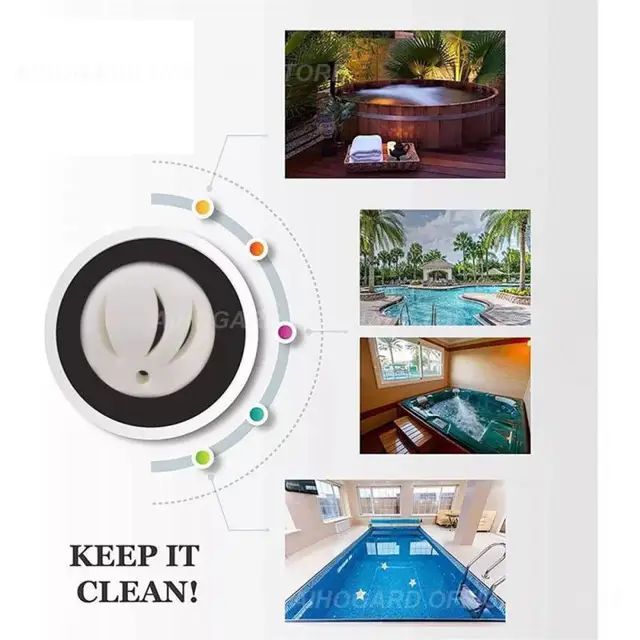 1Pc Úszómedence Olaj Elnyelő Szivacs Fehér Szűrőgolyók Pezsgőfürdő És Gyógyfürdő -Kerek Arc Felszívódik Az Iszap Szennyeződési Kiegészítő - Image 3