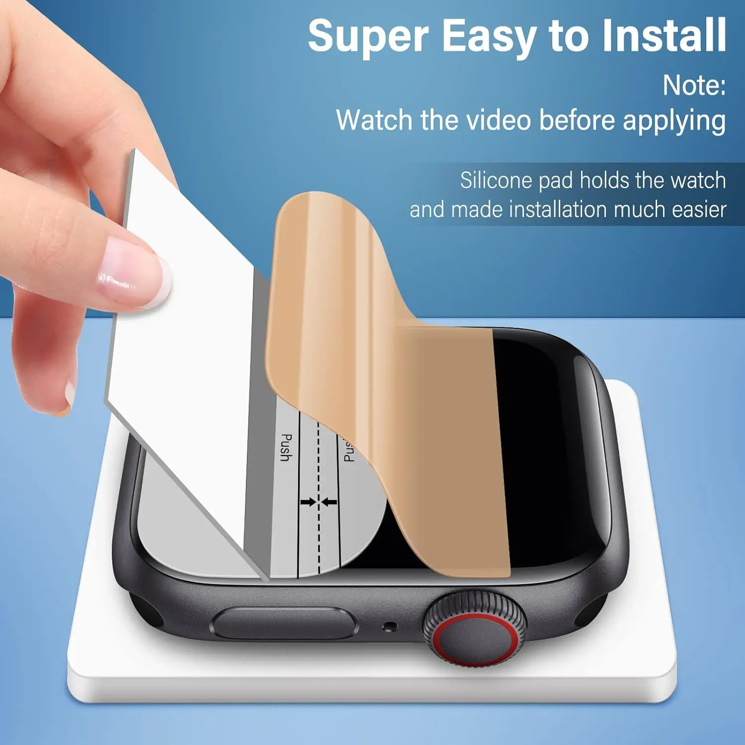 애플워치 스크린 보호필름 5매 세트 (시리즈 10 46mm 42mm 9 8 7 SE 울트라 2 49mm 액세서리 40mm 44mm 45mm 41mm 호환)