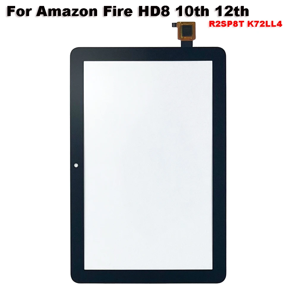 

New For Amazon Fire HD8 HD 8 2020 2022 10th 12th Gen 8.0" R2SP8T K72LL4 Touch Screen + OCA LCD Front Glass Panel Replacement