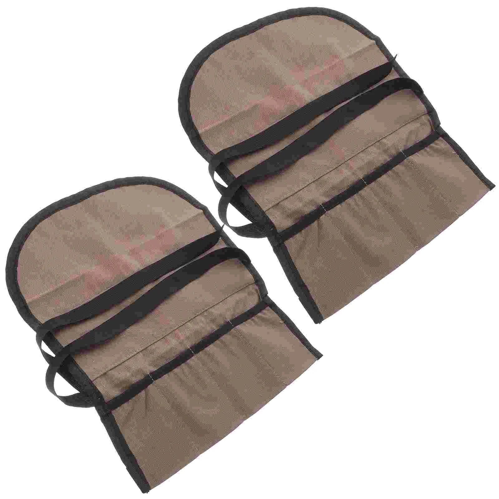 

2 Pcs Tool Storage Bag Pouch for Tools Utility Bags Pocket Spanner Organizer Heavy Duty Canvas