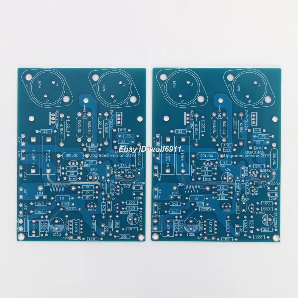 

HiFi одна пара QUAD405 клон стерео усилитель платы PCB MJ15024 100W * 2