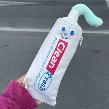 Astuccio Divertente a Forma di Dentifricio, Portapenne per Studenti, Articoli di Cancelleria, Astuccio Cosmetico, Regalo per il Ritorno a Scuola