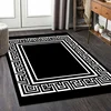 Luxury Carpet for Living Room Modern Black White Geometric Non-slip Lounge Soft Rugs Decoration Home Bedroom Floor Door Mat 1