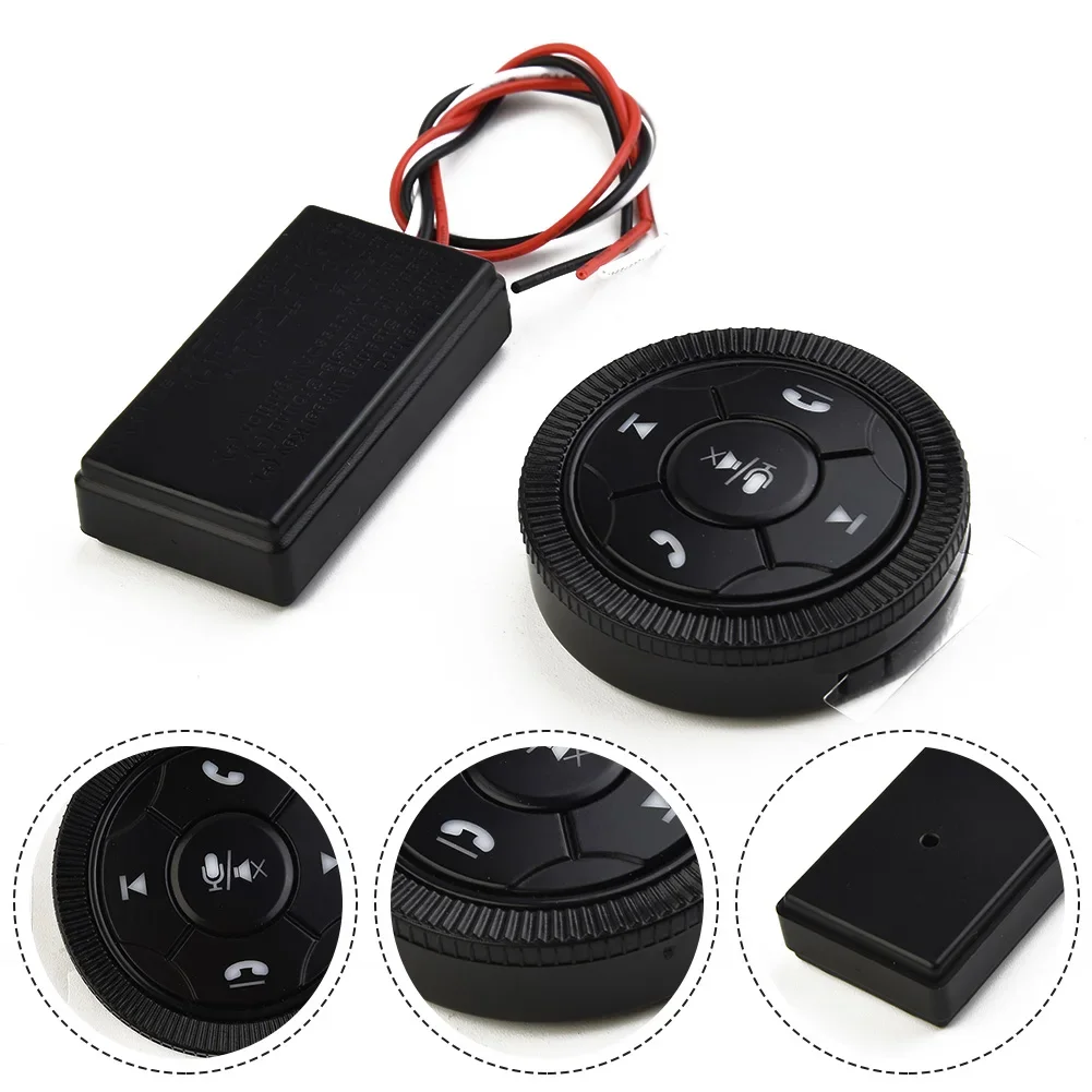 7-Key Universal Car Steering Wheel Wireless Smart Button Key Volume Remote Control For Car Radio GPS DVD Bluetooth Phone Remote