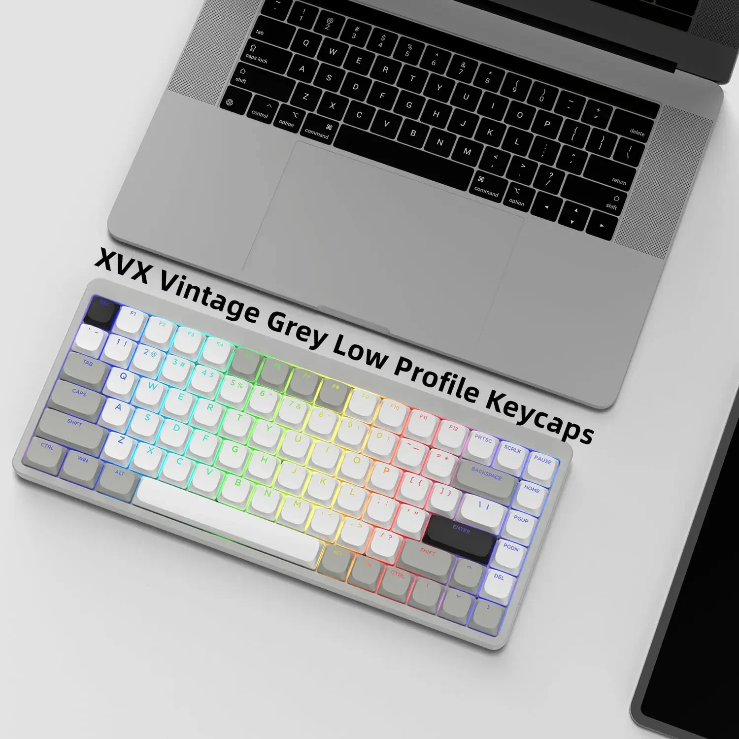 Low Profile Pbt Keycaps Retroiluminado Brilhar Através de Rgb 61 84 104 Cereja Gateron mx Gamer Teclado Mecânico 60 143 Chaves - Imagem 4