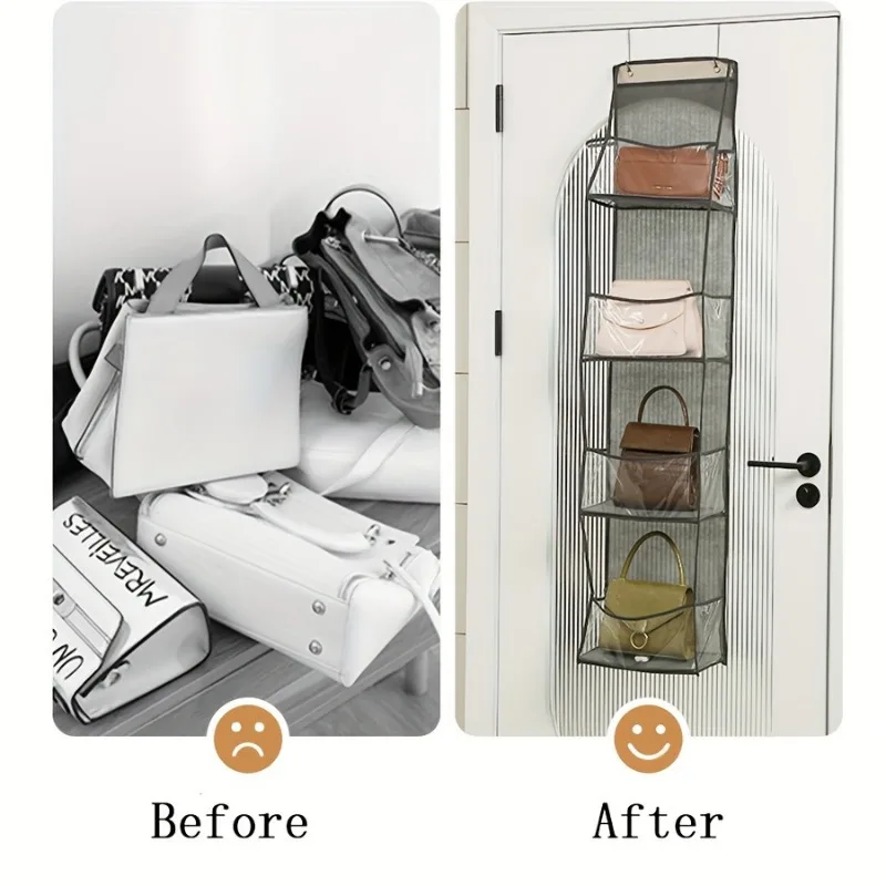Multi-functional Fabric Hanging Bag for Behind the Door Multi-layer Storage Hanging Bag Miscellaneous Organizer Storage Hanging 6