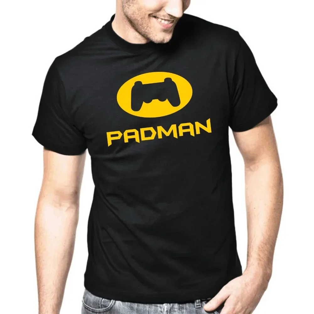 

Модная уличная футболка A1433 для подростков, модная футболка с геймпадом Padman Geek, игровая комиксная футболка для Nerd