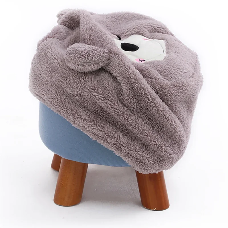 Little Pig Step Stools Small Real Wood Cartoon Bedroom Furniture Lovely Wood Chair Tabouret Pliant Bench Children Footstool
