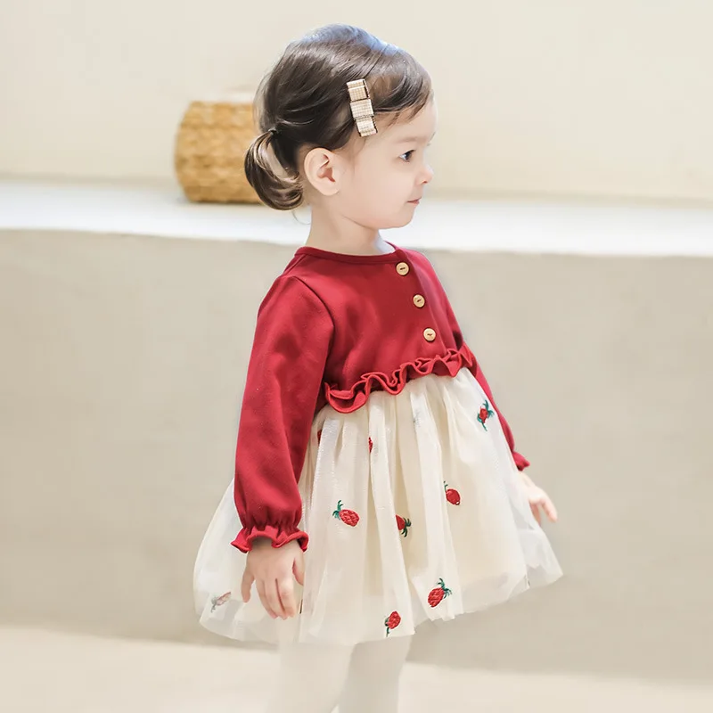 

Baby Girl Princess Dress Fall Winter New Dress Girls Sweet Dress Sarong Baby Skirt Kids Clothes Girls Princess Dress for Girls