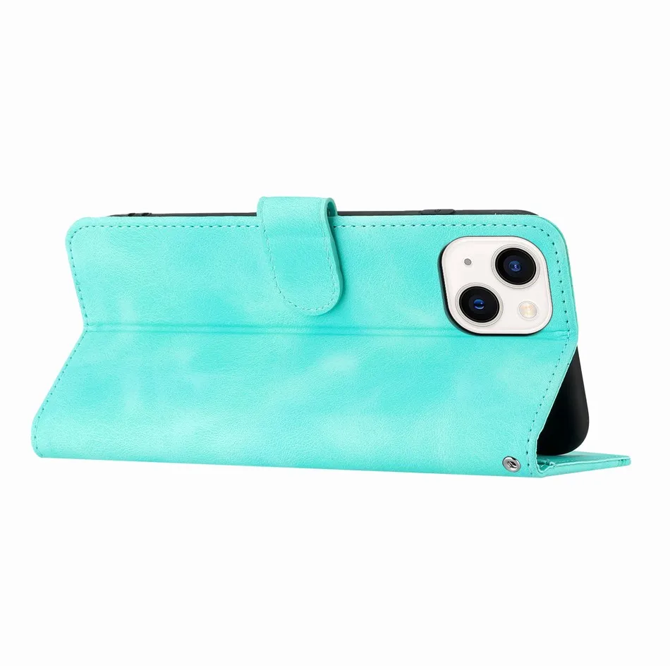 Chic Book-Style Flip Phone Case - Single Color Protective Cover