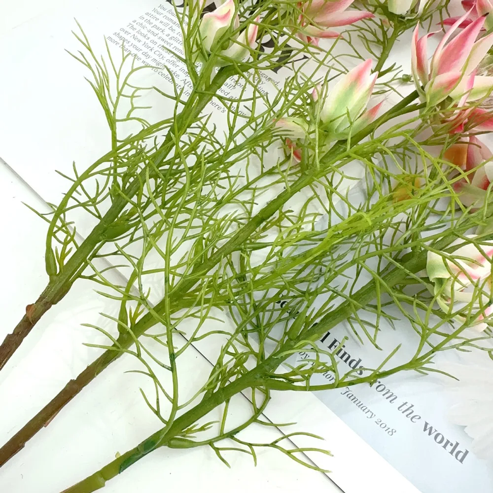 1 Stück Hochrealistische Rote Brautblume als Fotografie-Requisite, Musterstück für Romantische Heimdekoration, Blumenarrangement und Landschaftsgestaltung – Detail 5