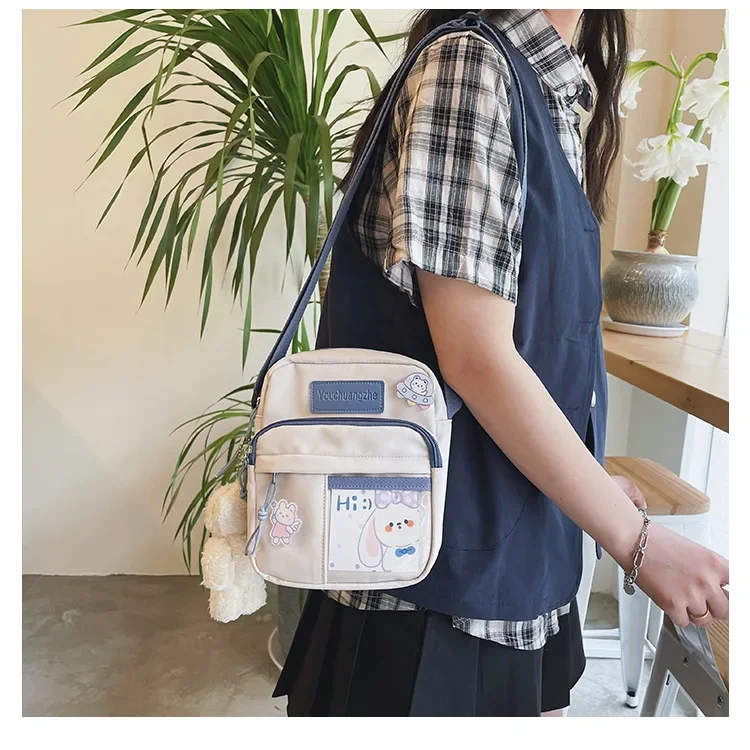 New 2024 Japanese Style Crossbody Bags Kawaii Girls Small Shoulder Bag Transparent Itabag Women Handbags and Purses Phone Bag