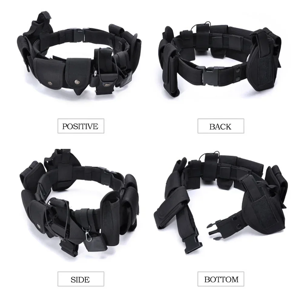 Tactical Duty Belt Security Belts Training Duty Security Guard Utility Kit Duty Belt with Pouch Set