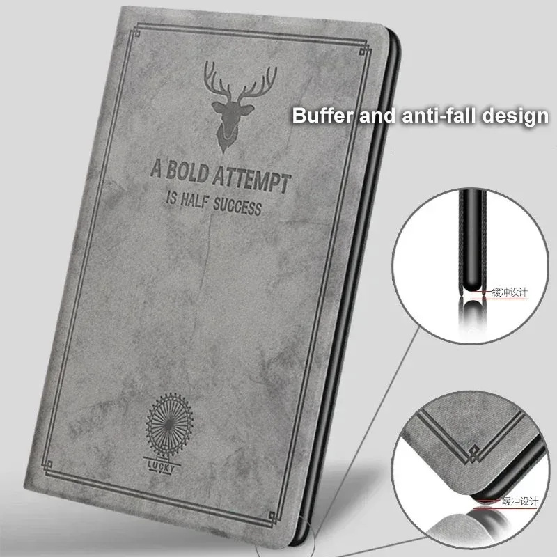 Premium Leather Deer Head Tablet Case Cover