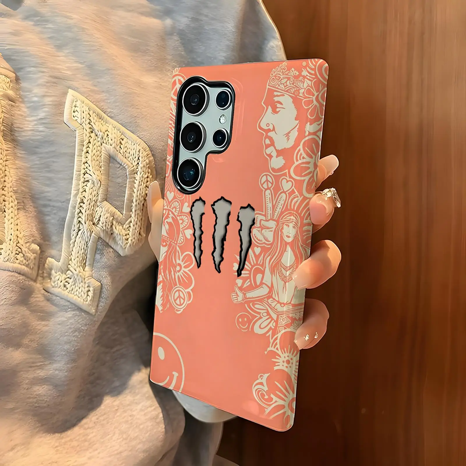 Magnetic Energy Drink Glossy Film Phone Case with Fashion Design