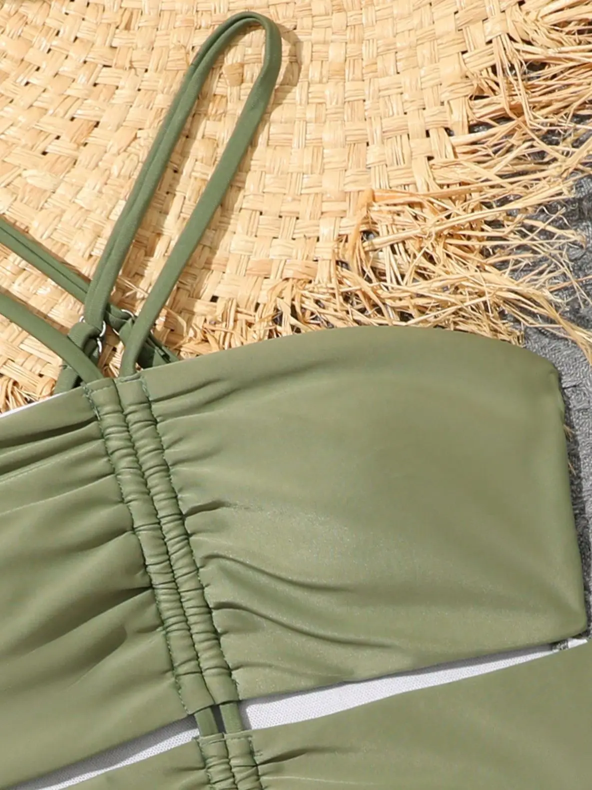 Girls Ruched Cut Out 원피스 수영복 & 트로피컬 프린트 비치 셔츠 2025 어린이 수영복 여성 어린이 수영 수영복