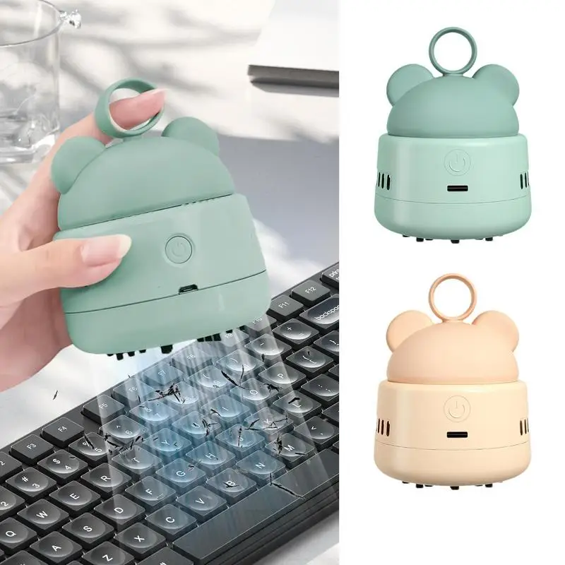 Desktop Vacuum Cleaner Portable Table Dust Vaccum Cleaner Crumbs Table Dust Vaccum Cute & Stylish With Silicone Handle -Speed