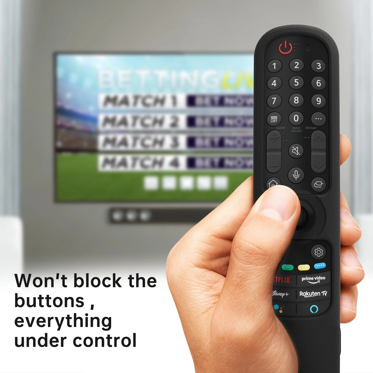 Description Picture 4 of itemSilicone Case for LG AN-MR24GA/MR23GA/MR22GN/MR21GN Magic Remote Cover for OLED QLED LG Smart TV 2022/2023/2024 with Remote Loop