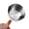 150/300/500ML Stainless Steel Oil Pot With Wooden Handle Mini Soup Milk Pot Scalding-proof Kitchen Tool Cook Accessories 3