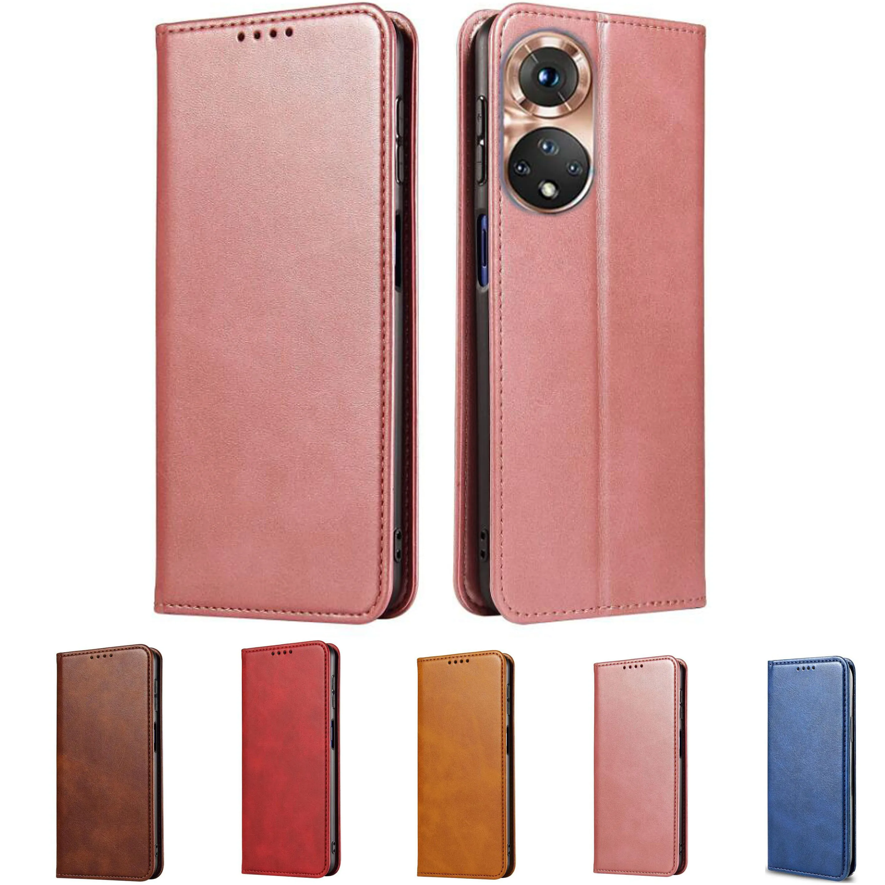 Elegant Leather Wallet Flip Case for Honor 50 Series - Premium Phone Cover s