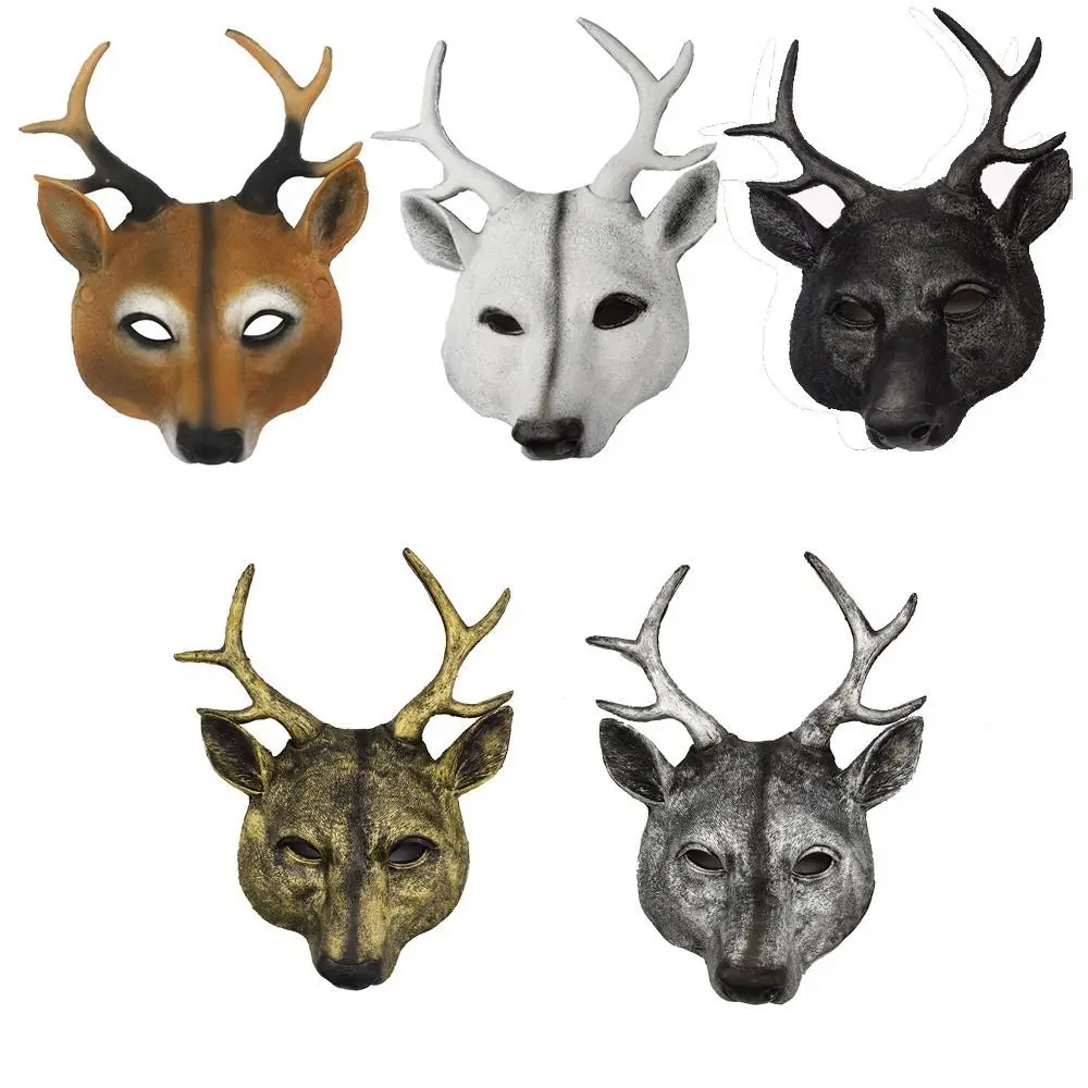 

Cosplay Pros Eye Mask Show Masquerade Mask Face Mask Costume Halloween Mask Kabuki Kitsune Mask Deer Head Mask Animal Mask