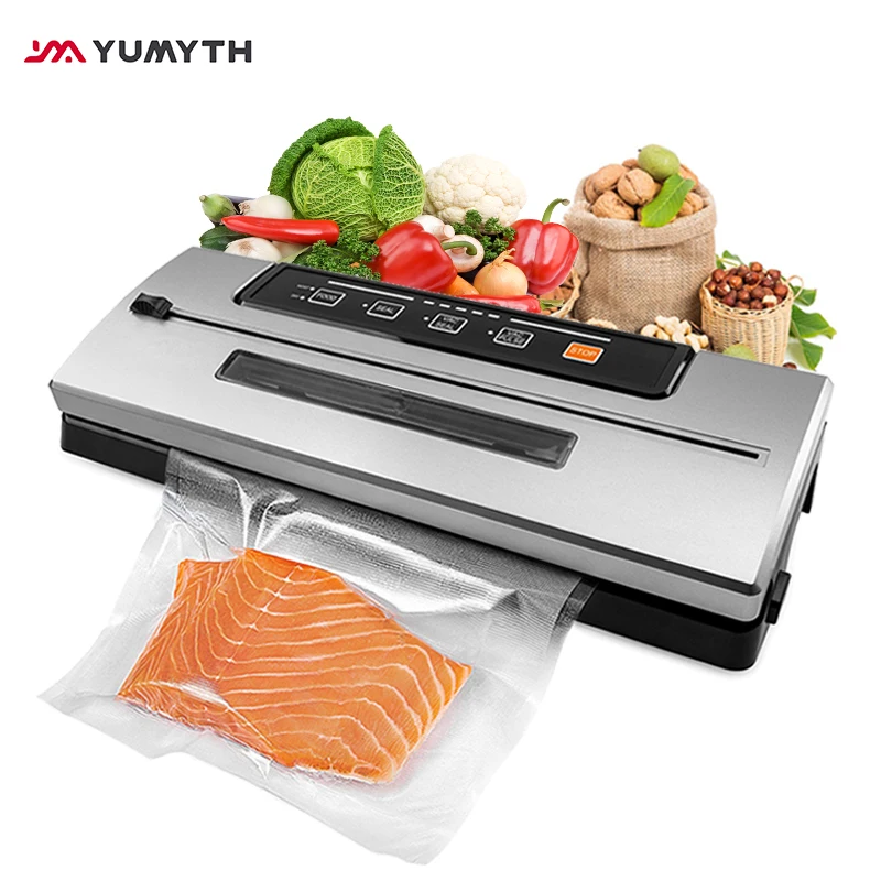 YUMYTH Food Vacuum Sealer with Transparent Window Design Home Vacuum Packing Machine Sous Vide Vacuum Bags Save Storage T294 laimeng 5 rolls sous vide roll bags for vacuum packing machine packaging food storage vacuum bags for vacuum sealer r129