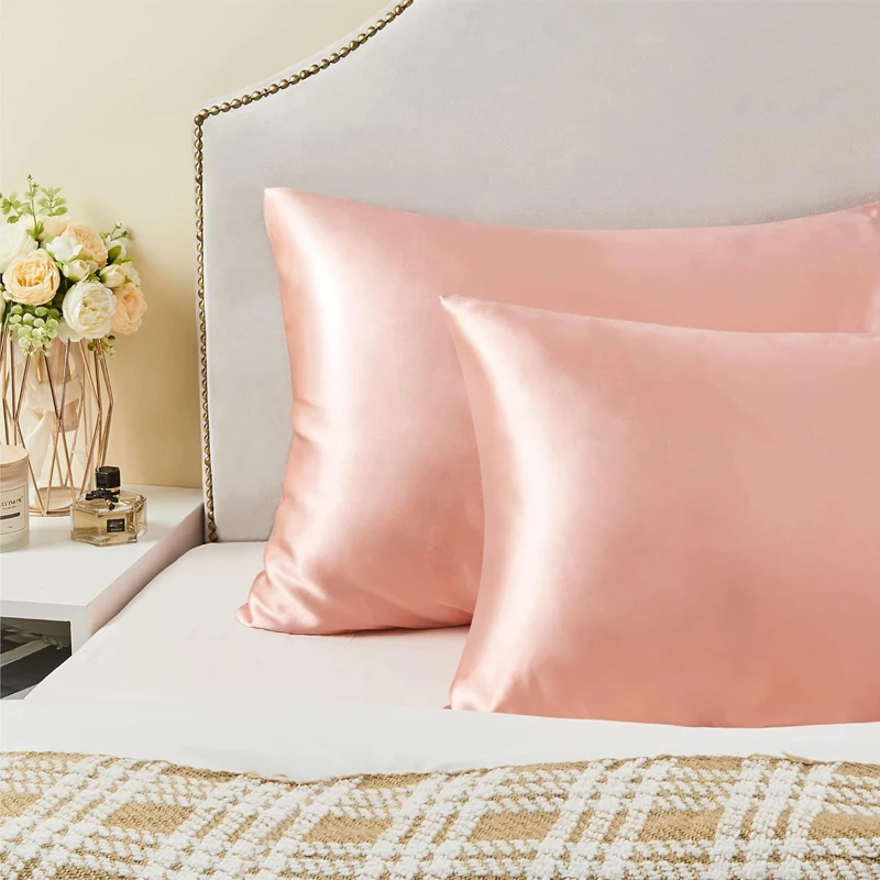 Luxurious Silk Satin Pillowcase for Hair and Skin Care – Soft and Comfortable Home Bedding Cover
