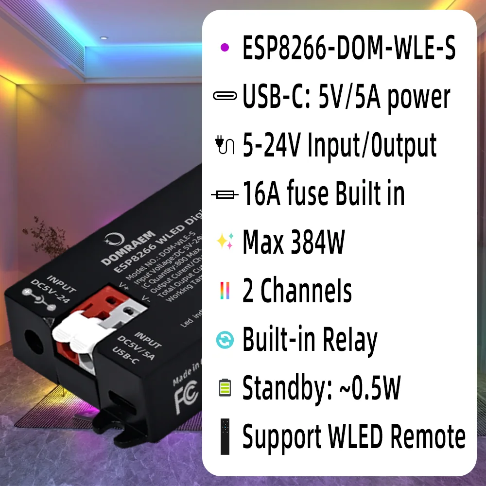 รูปสินค้า ESP8266 Wi-Fi LED Controller ควบคุมแสงสว่างได้ทุกที่