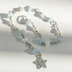 Elegant Hair Jewelry Set: Butterfly, Star, and Bead Hair Accessories (Blue)