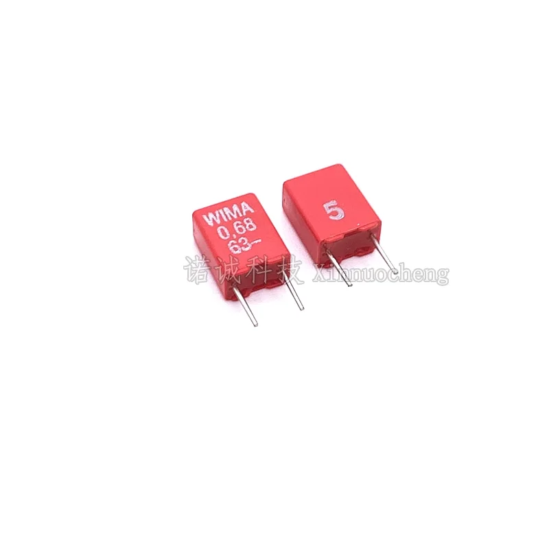 

10pcs/100pcs Germany WIMA Film Capacitor 63V 684 0.68UF 63V 680nF 684K 10% MKS2 Pitch 5mm
