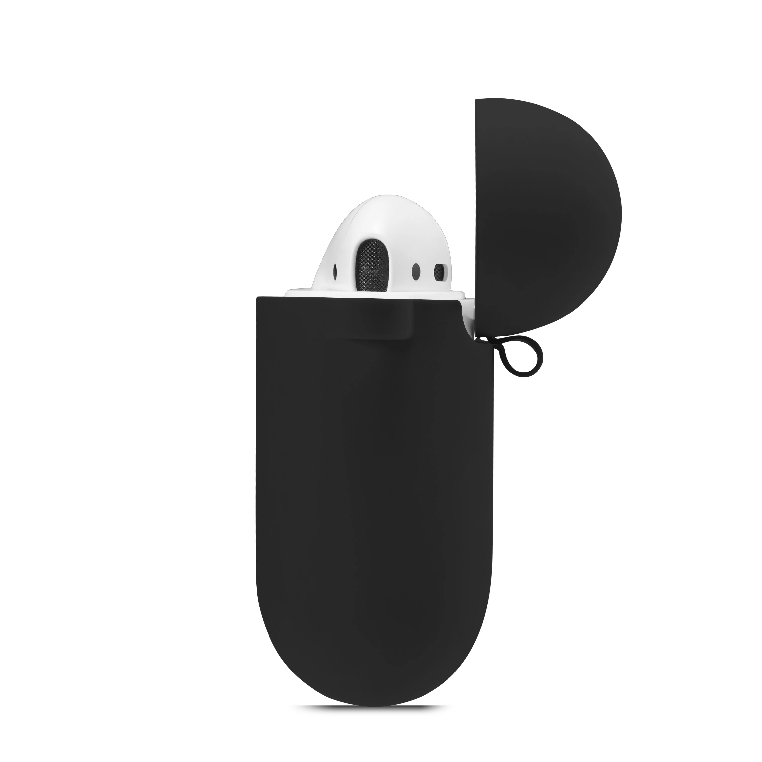 Soft Silicone Protective Earphone Case with Keychain Accessories