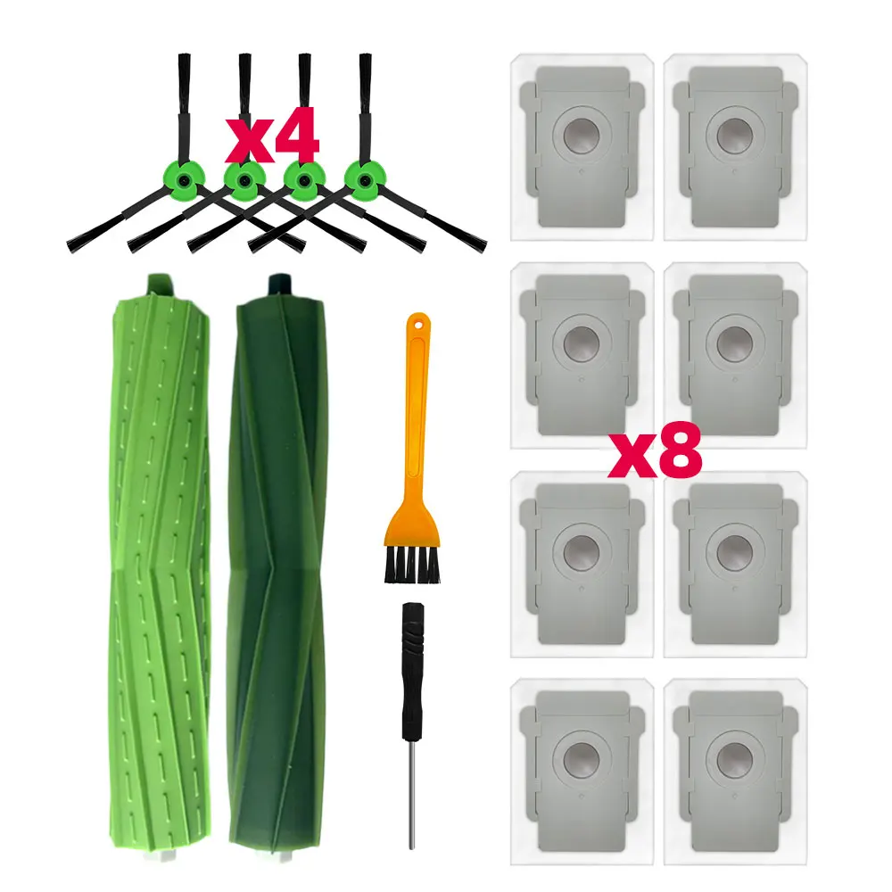 Ultimate Cleaning Accessories Kit: Main Brush, Side Brushes, HEPA Filters, Mop Cloths, and Dust Bags