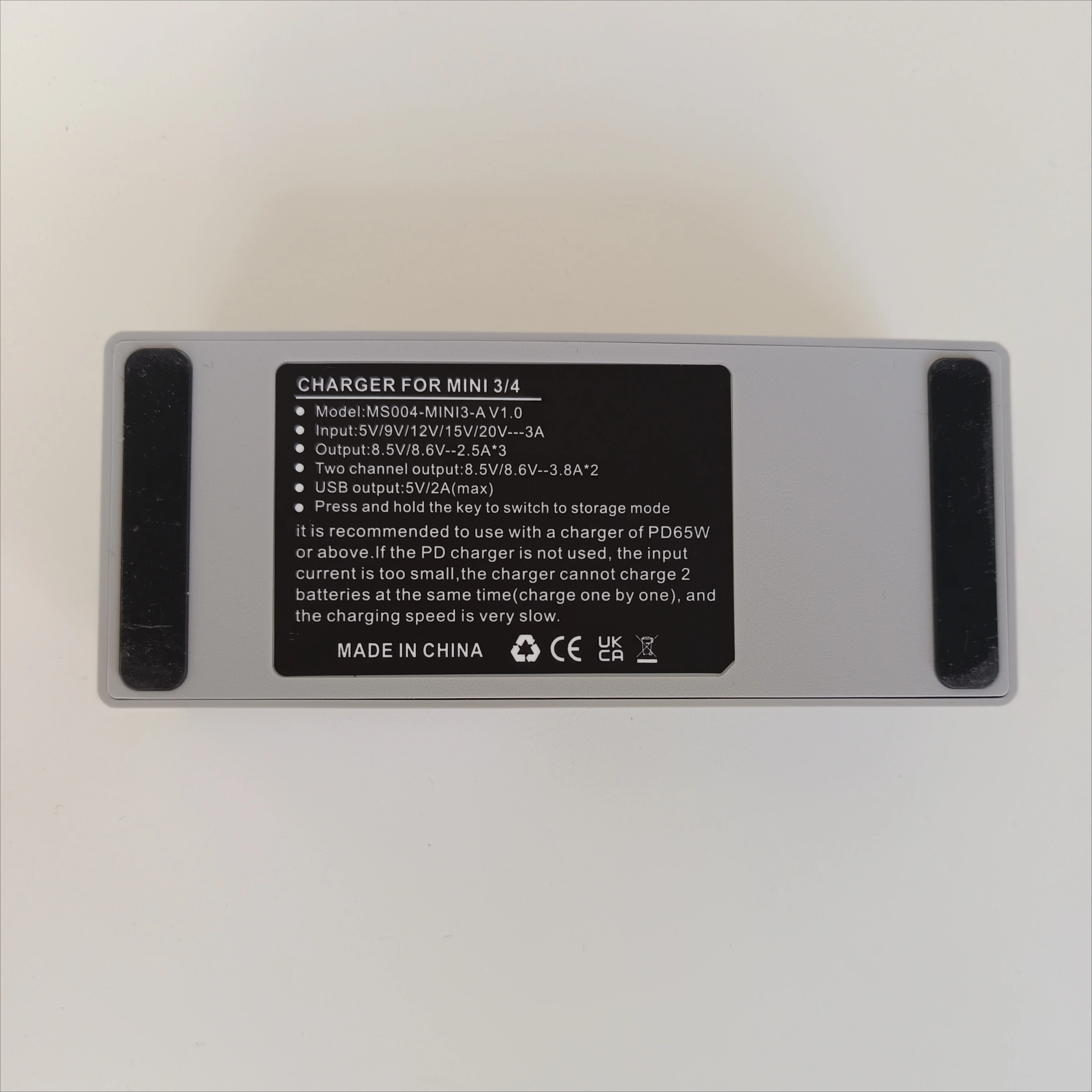 Chargeur Hub PD 65W pour DJI Mini 3/Mini 4 Pro - Charge 3 Batteries