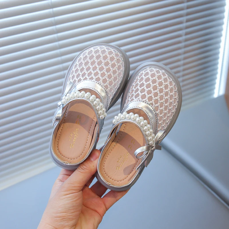 Girls Summer Mesh Sandals with Bowknot for Toddler Beach