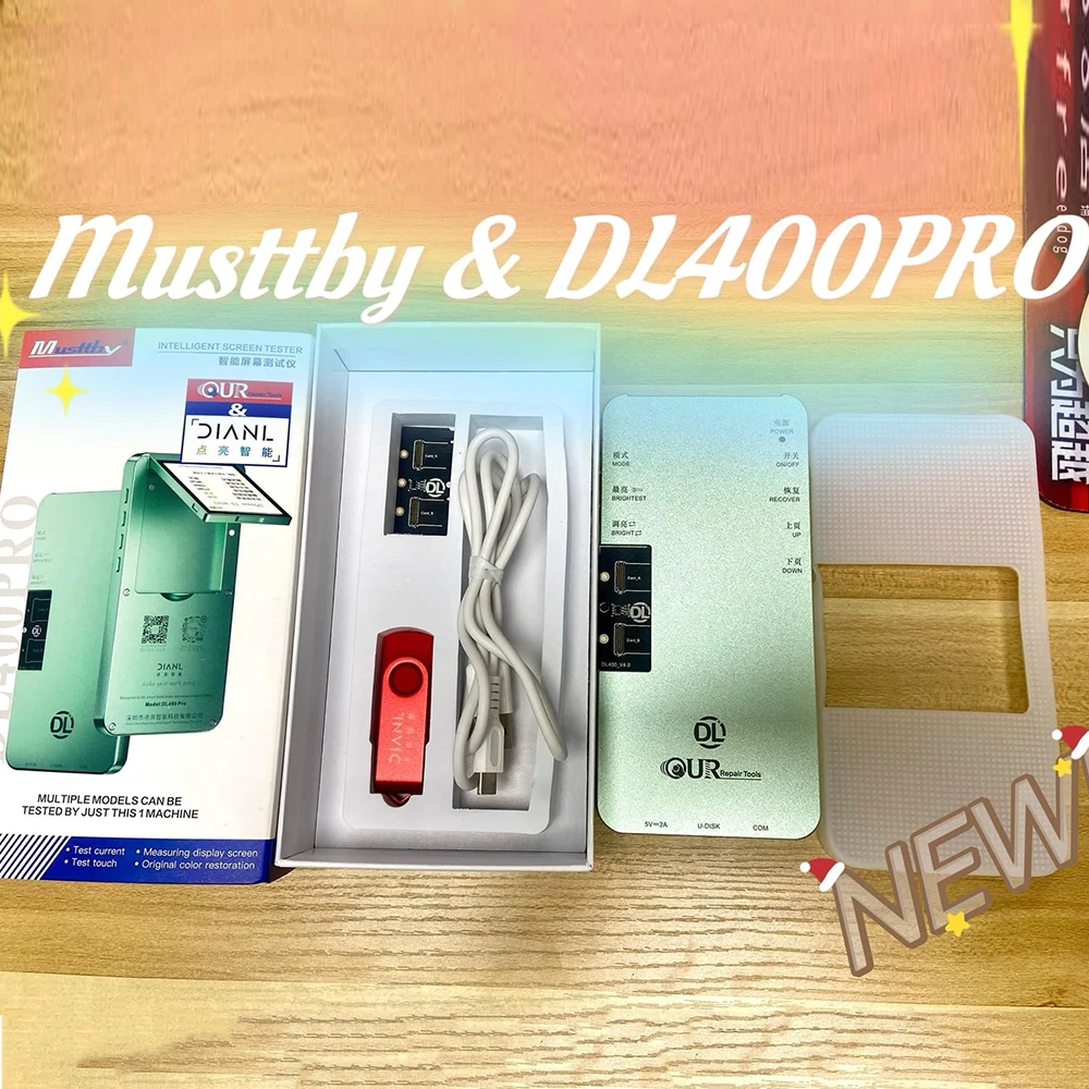 Musttby DL400 Pro LCD Screen Tester For iPhone 16 16Pro max 15 14 13 pro max 12Pro For Samsung S24 Ultra Touch Display Test phone repair tools phone repair kit